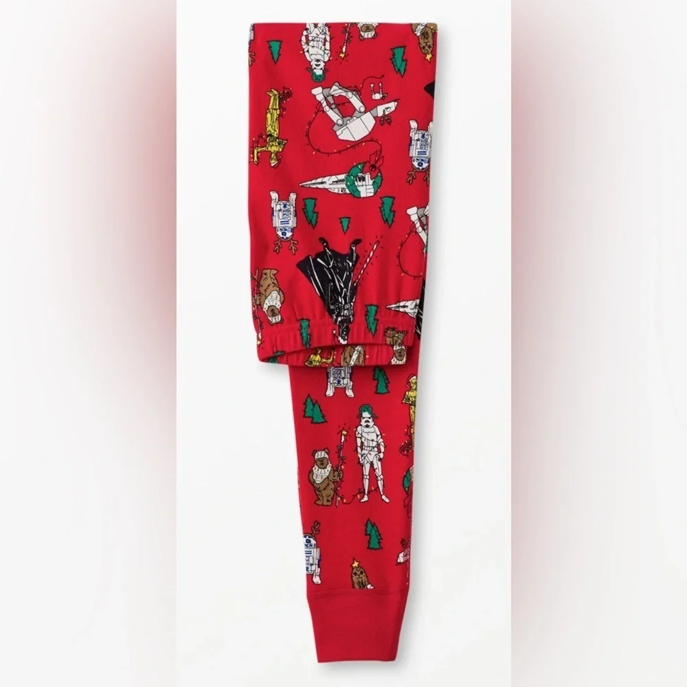 HANNA ANDERSSON Star Wars Character Kids Pajama Pants in Red Size 5